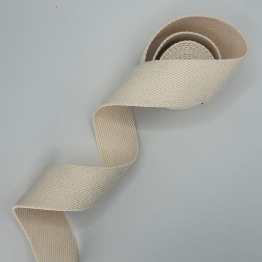 Cotton Blend Webbing - Cream