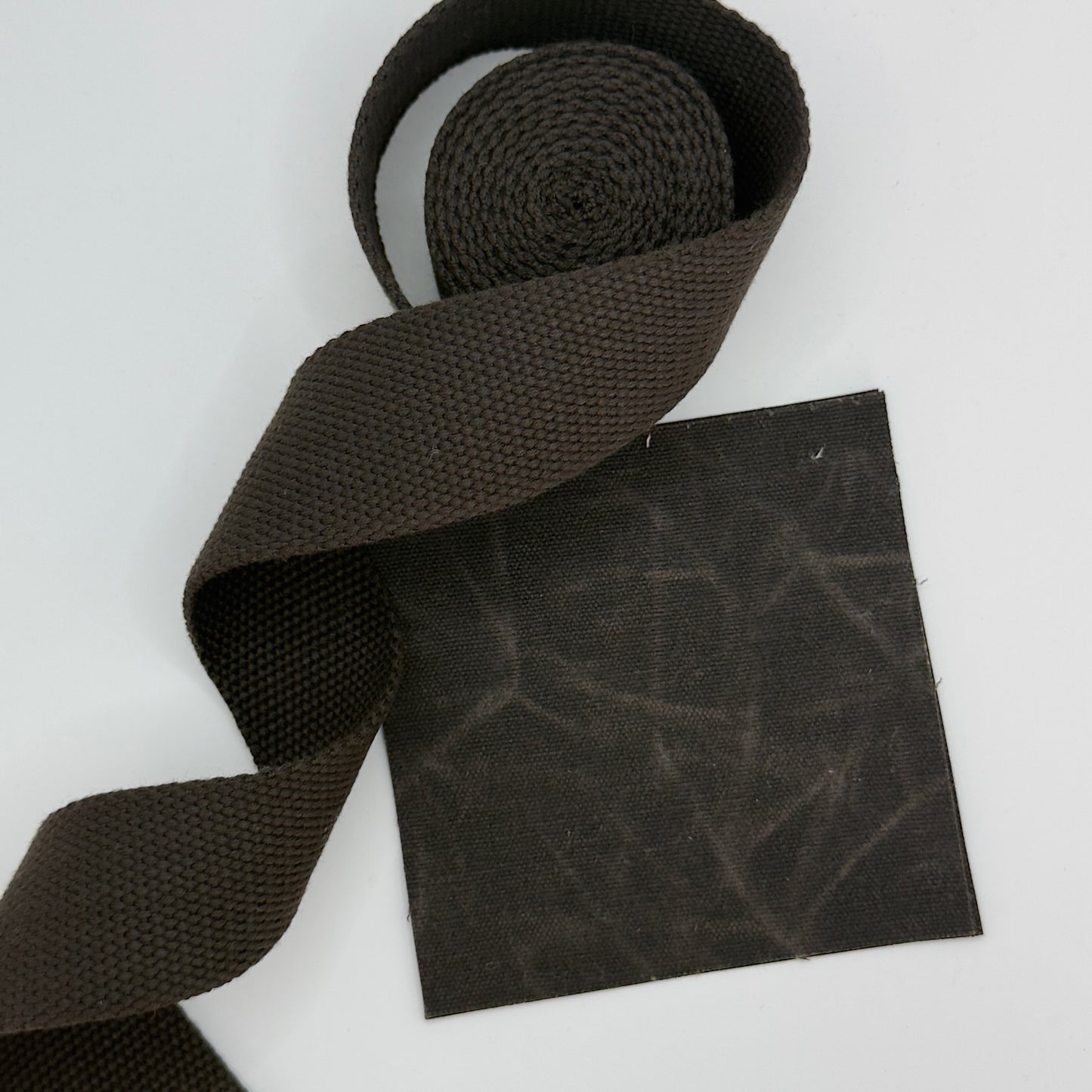 Cotton Blend Webbing - Walnut Brown