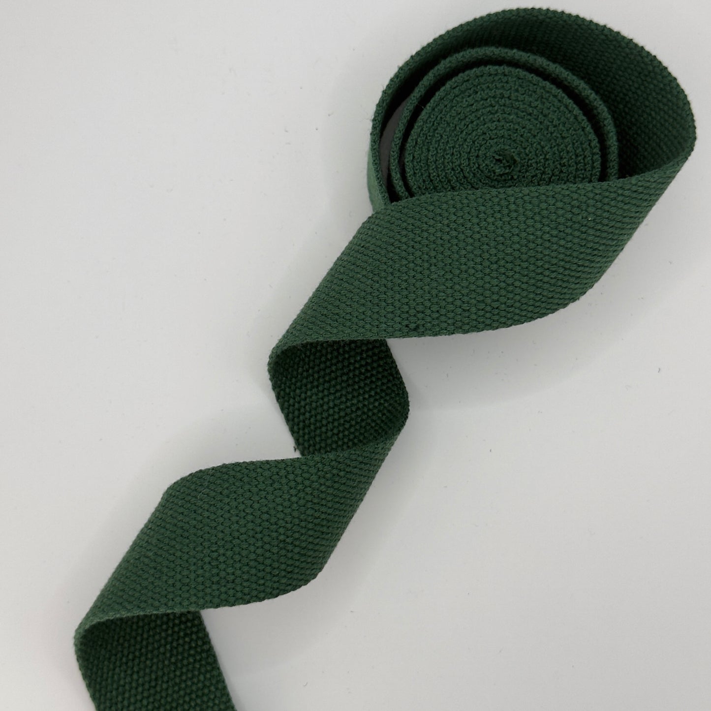 Cotton Blend Webbing - Forest Green