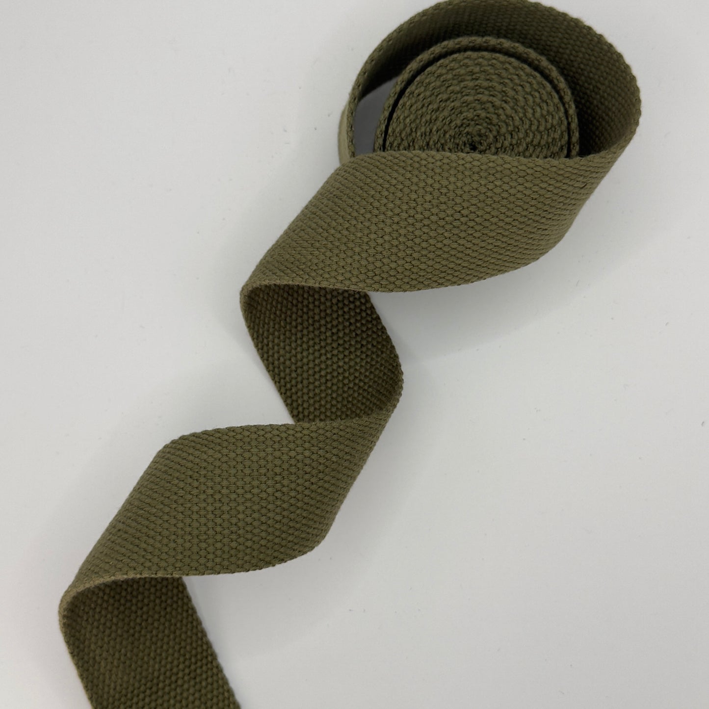 Cotton Blend Webbing - Light Olive
