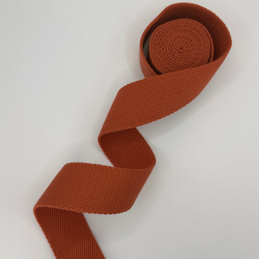 Cotton Blend Webbing - Terracotta