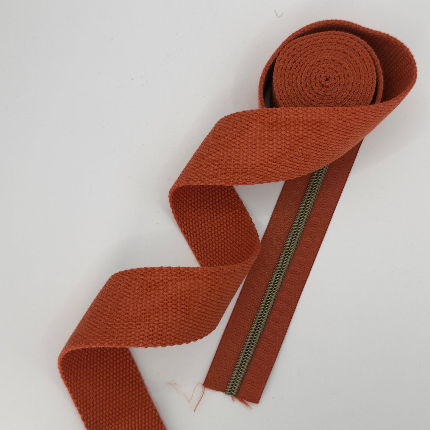Cotton Blend Webbing - Terracotta