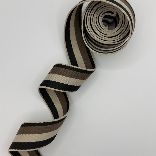 Neutrals - Regency Stripe Polyester Webbing