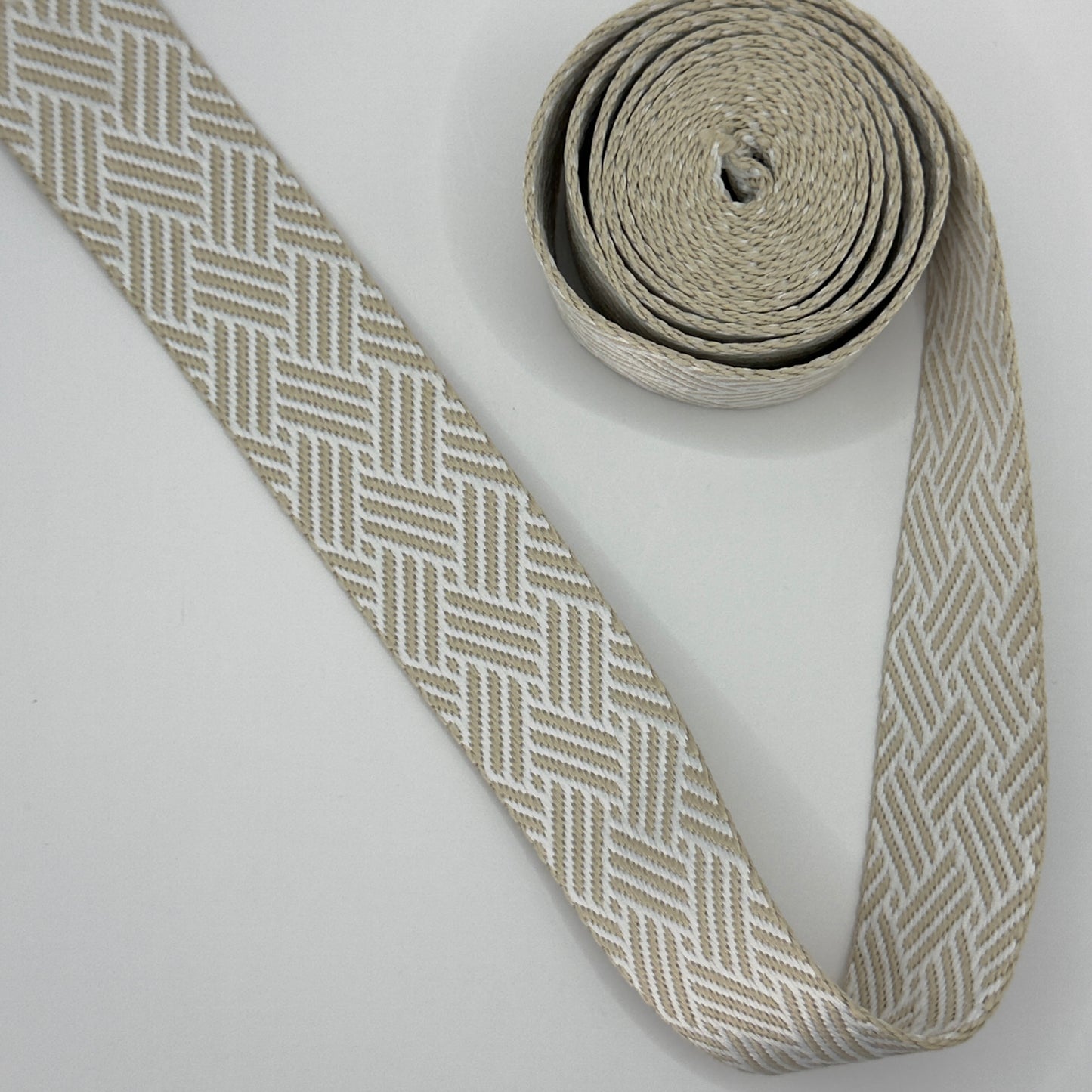 Checkered Plate Webbing - Beige