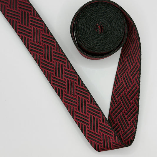 Red Checkered Plate Webbing