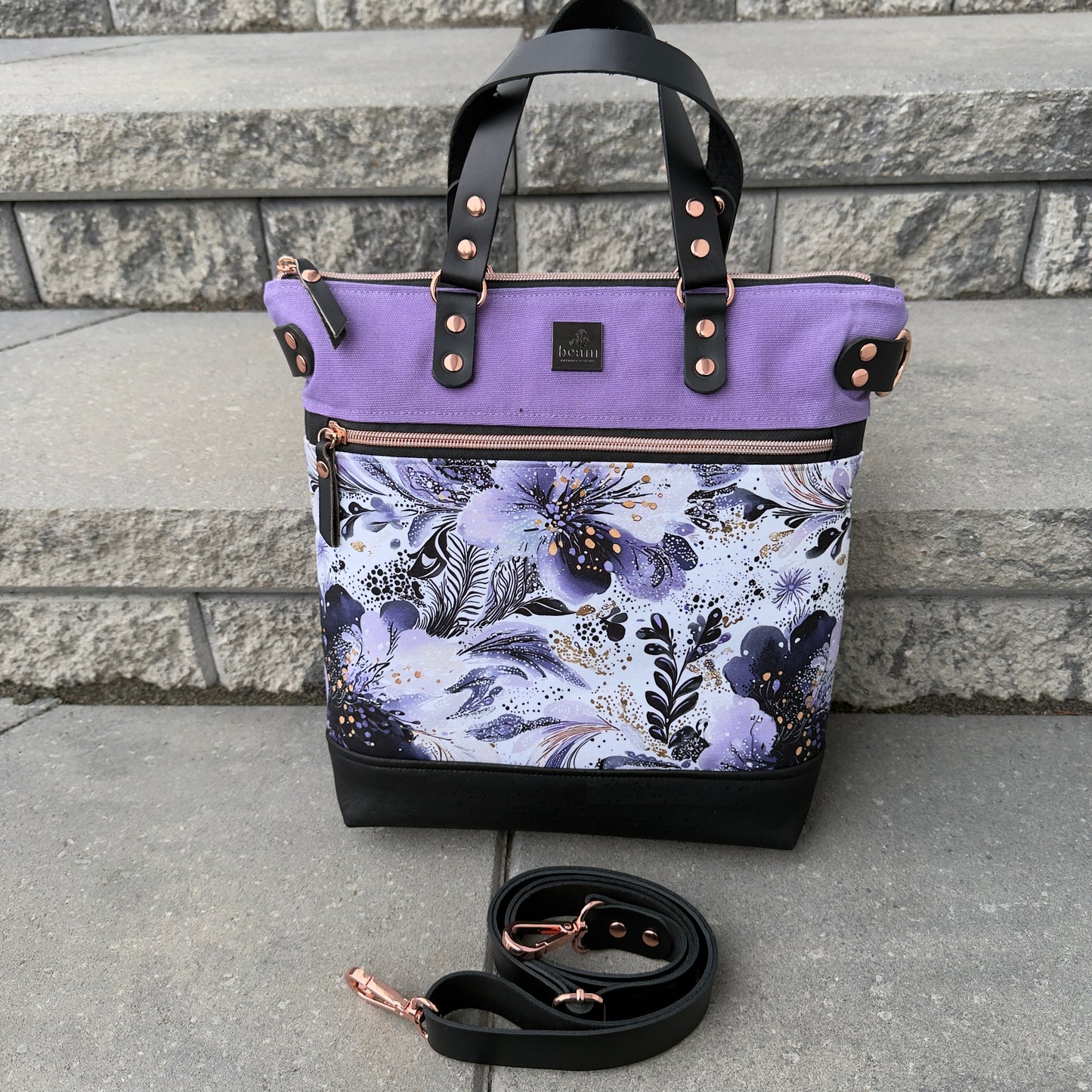 Aberdeen Tote - Purple Floral
