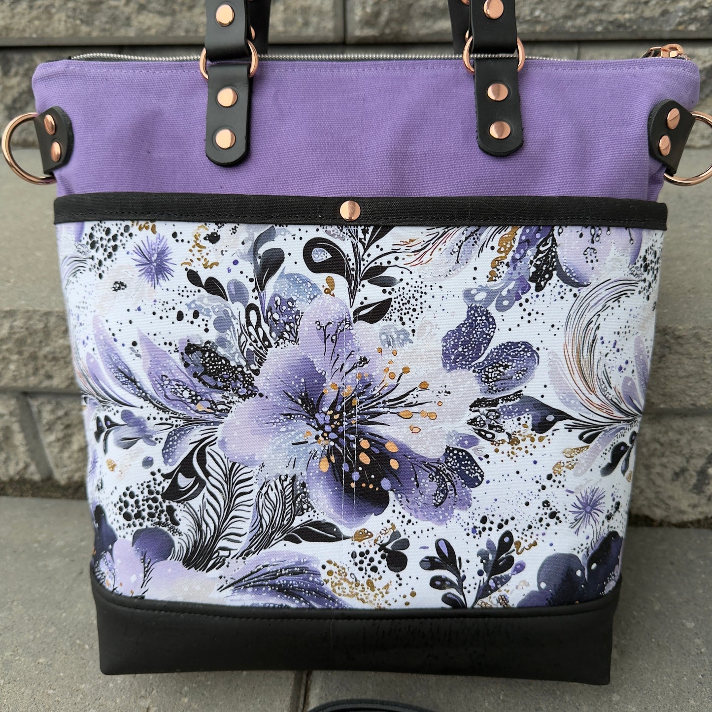 Aberdeen Tote - Purple Floral