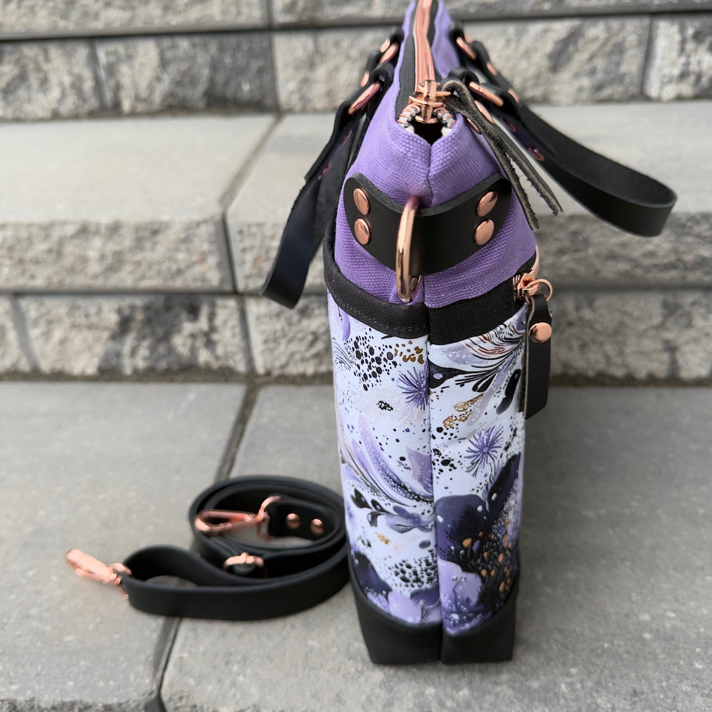 Aberdeen Tote - Purple Floral