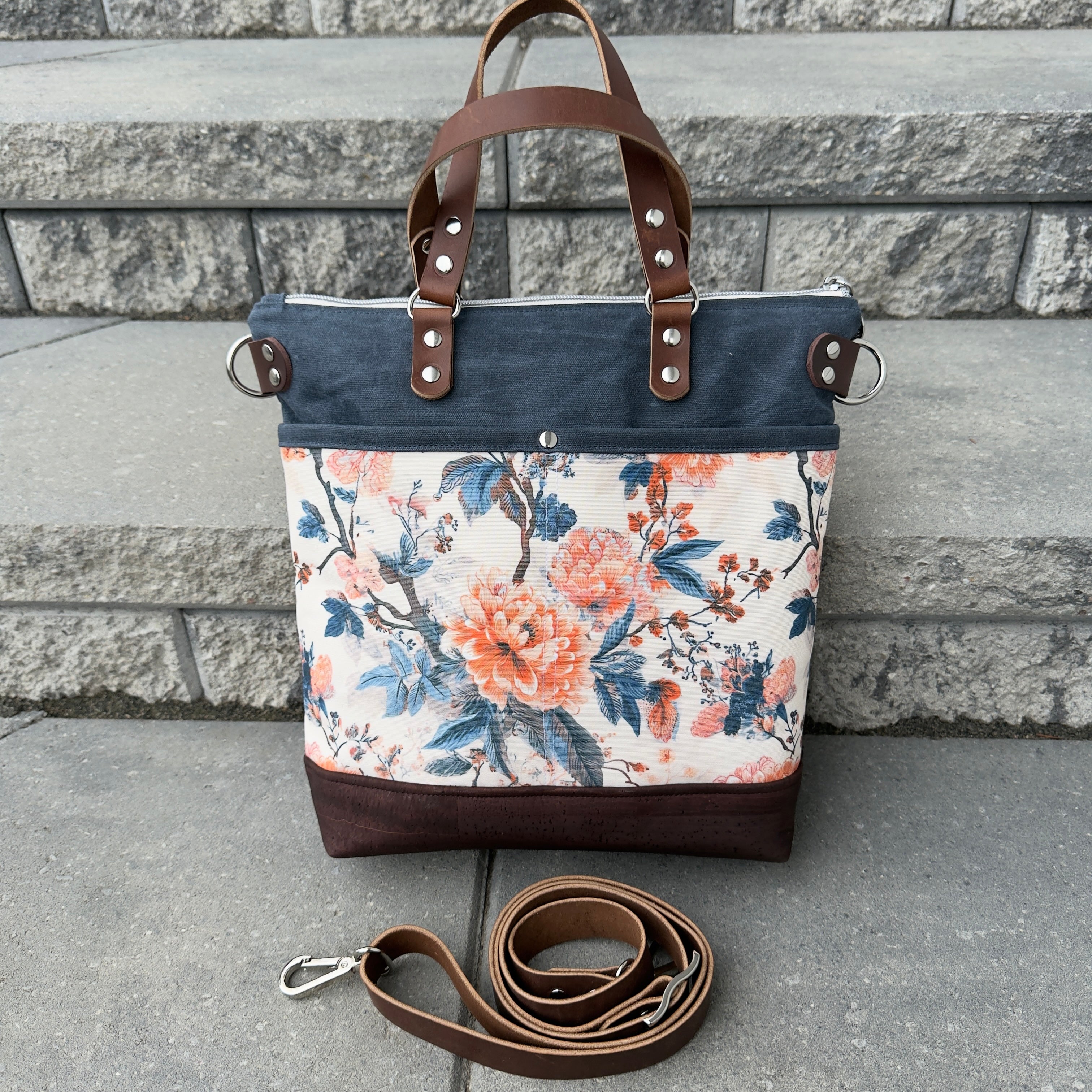 Aberdeen Tote - Peachy Dreams – Beam Creative Designs