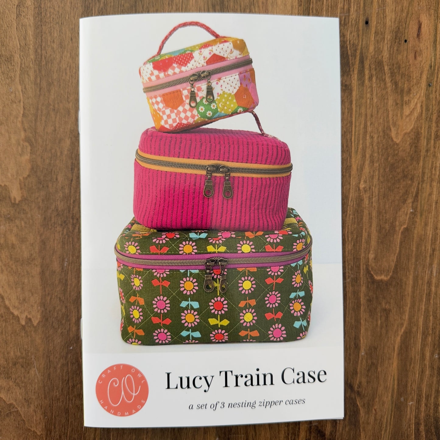 Lucy Train Case Paper Pattern - by Craft Owl Handmade