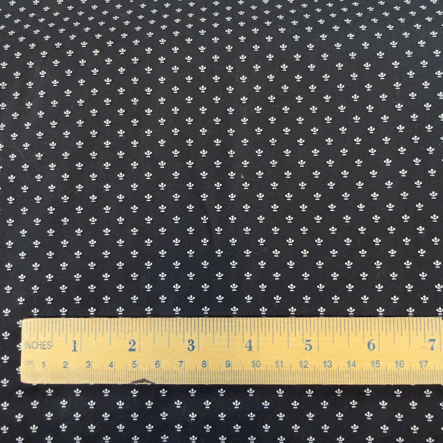 Black Fluer de Lys (sold per yard)