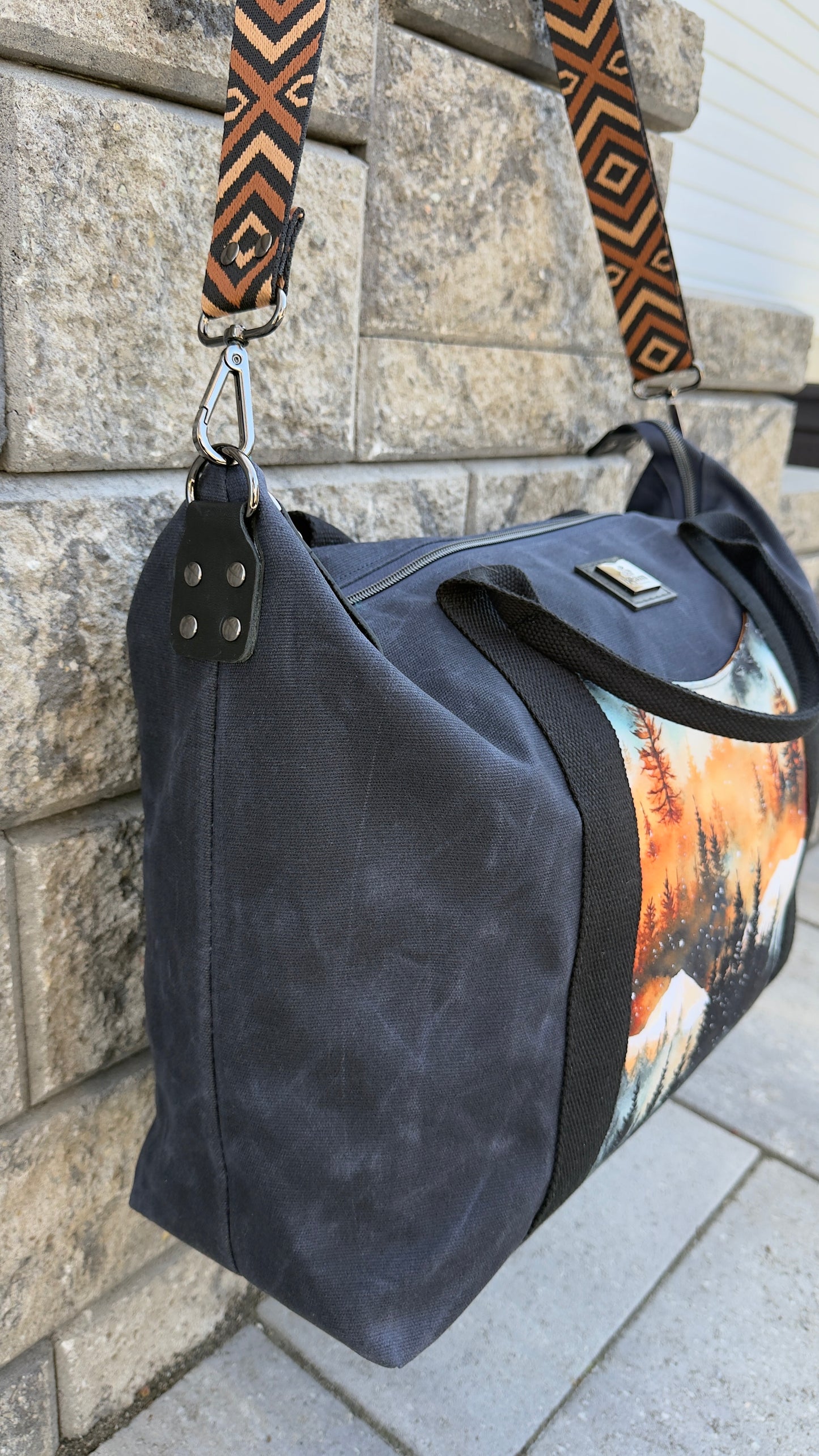 Oxbow Tote, Weekender Bag - Cabin Vibes