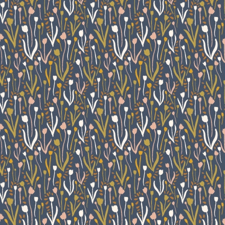 Marked By Nature - Playful Tulips - Moasic Fabric