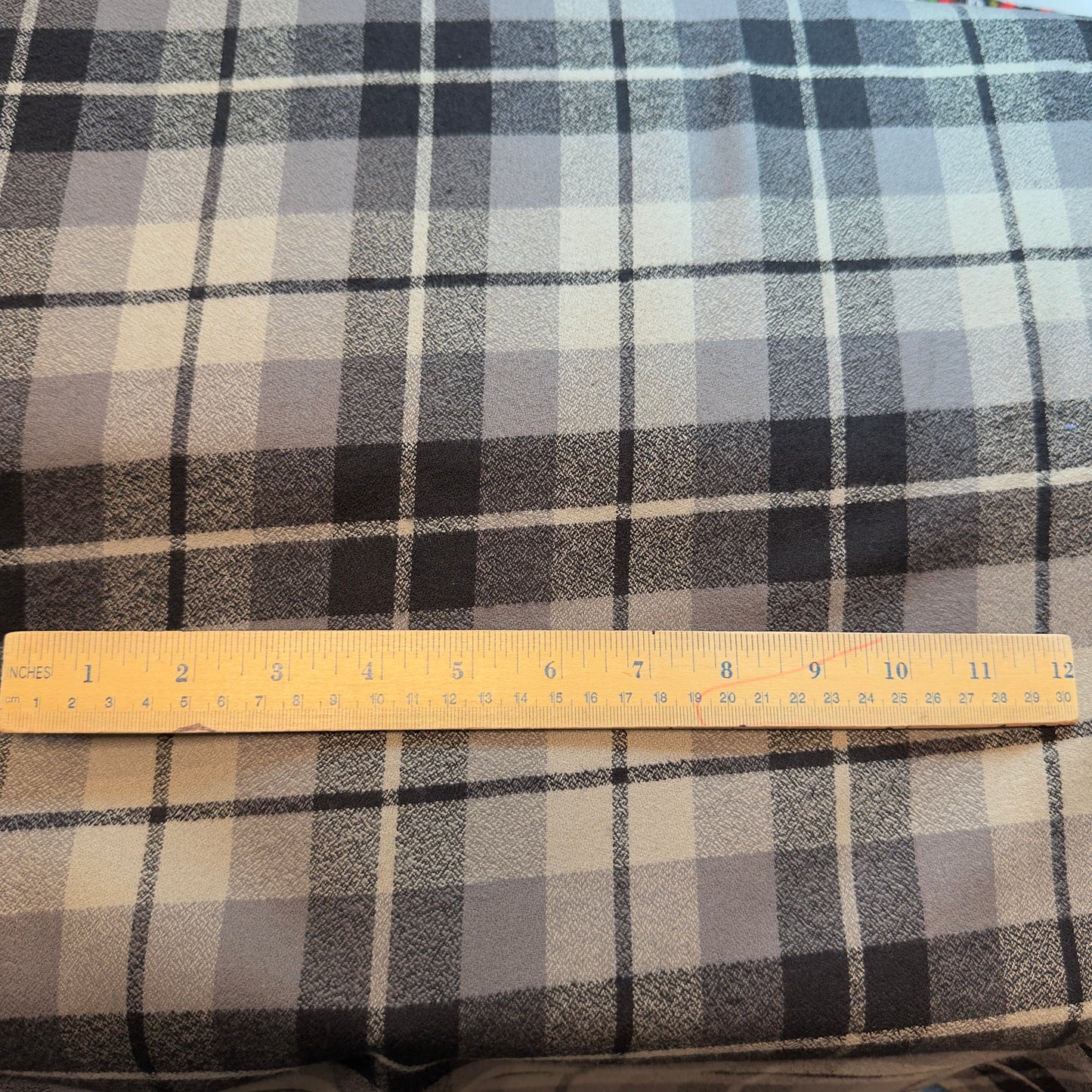 Mammoth Flannel Wide - Grey (Sold per yard)