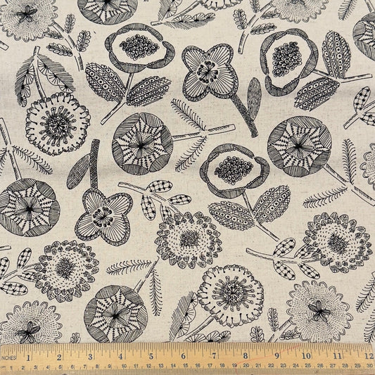 Sevenberry Canvas - Spring Floral in Natural
