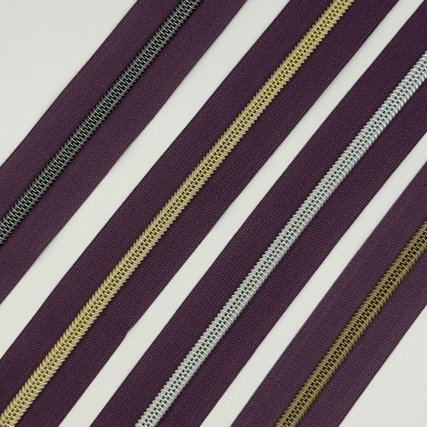 Eggplant - #5 Zipper Tape