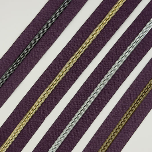 Eggplant - #5 Zipper Tape