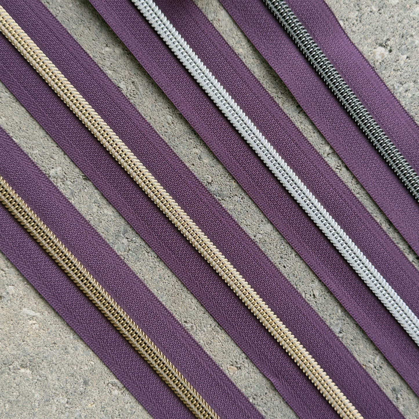 Eggplant - #5 Zipper Tape