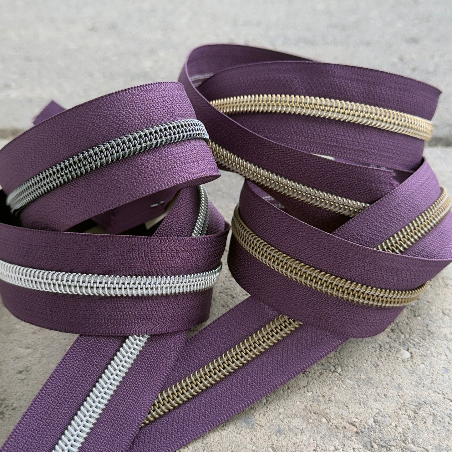 Eggplant - #5 Zipper Tape
