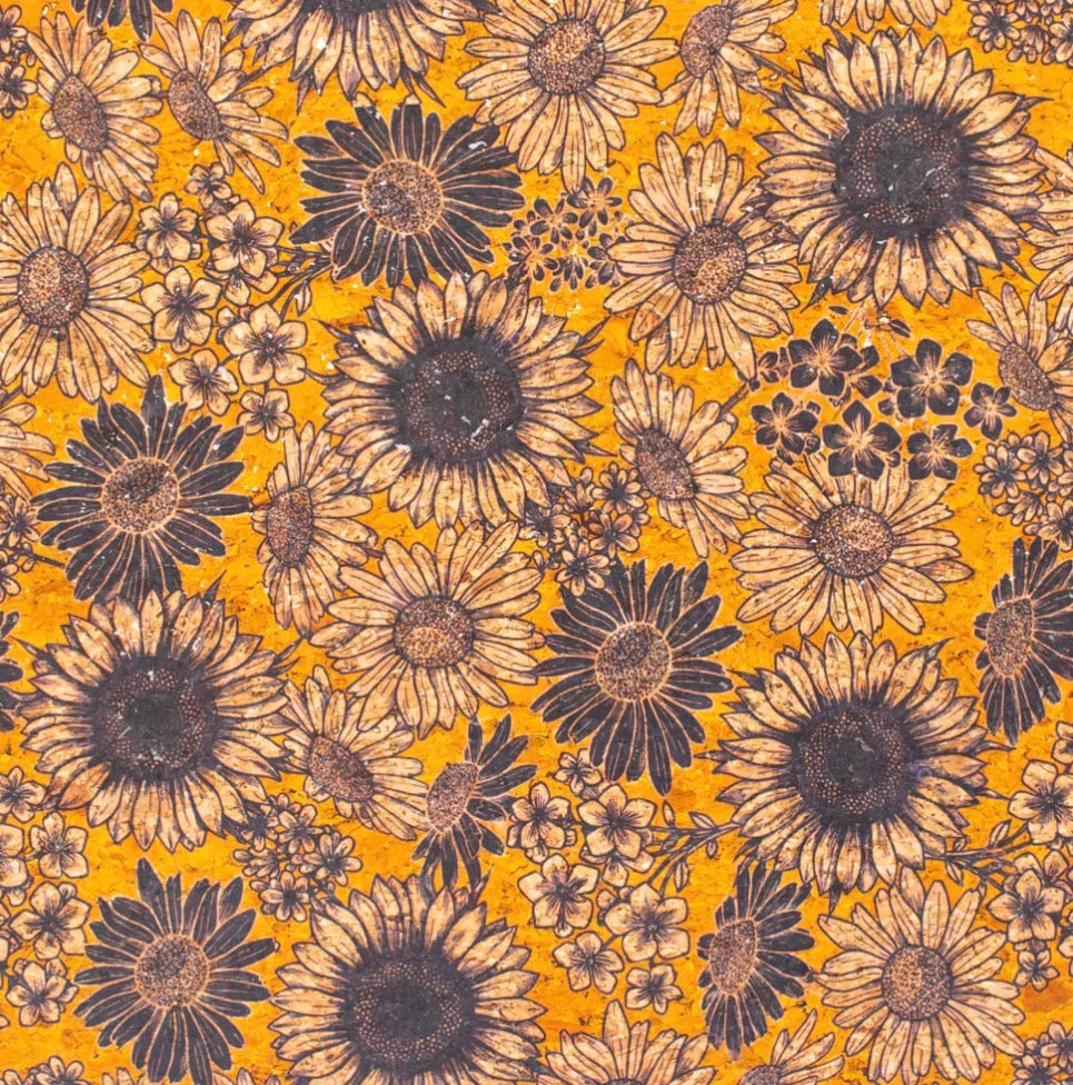 Cork Fabric - Sunflower