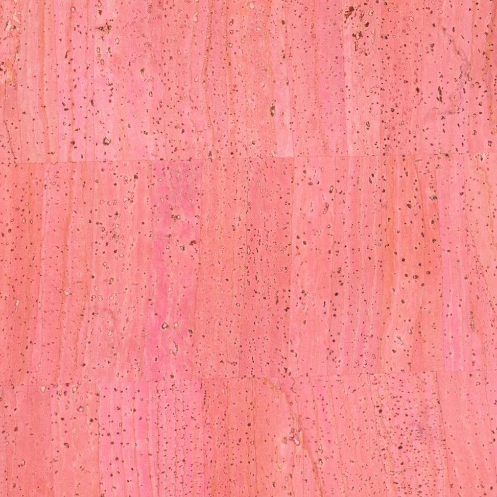 Cork Fabric - Coral Pink