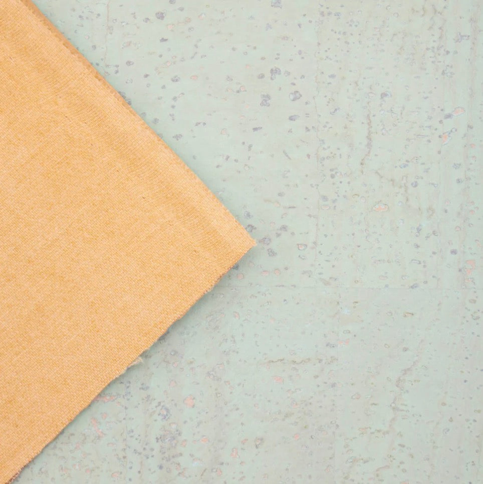 Cork Fabric - Pastel Green
