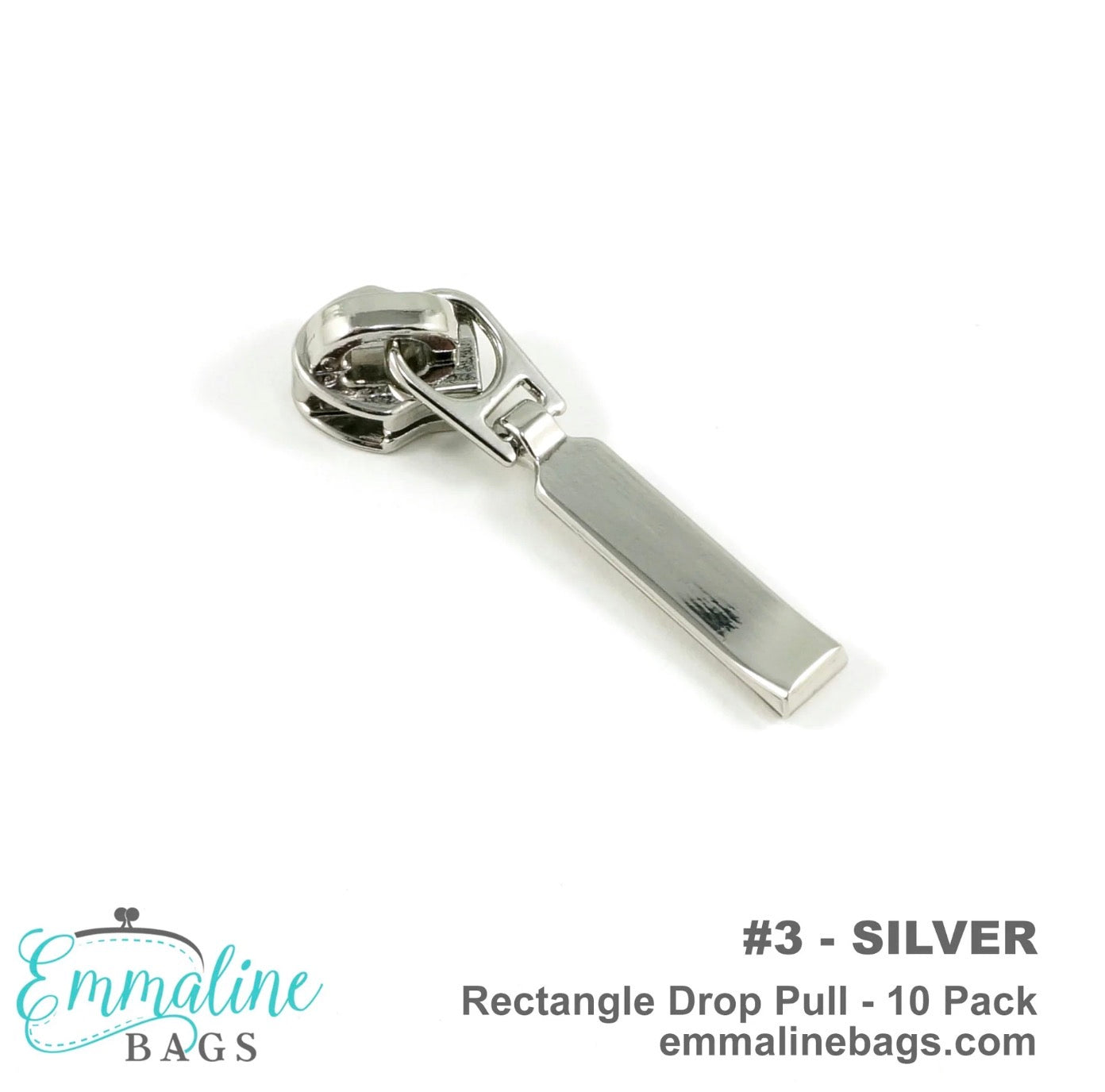 Emmaline Zipper Sliders with Pulls - *SIZE#3 (10 PACK)