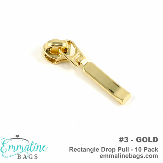 Emmaline Zipper Sliders with Pulls - *SIZE#3 (10 PACK)