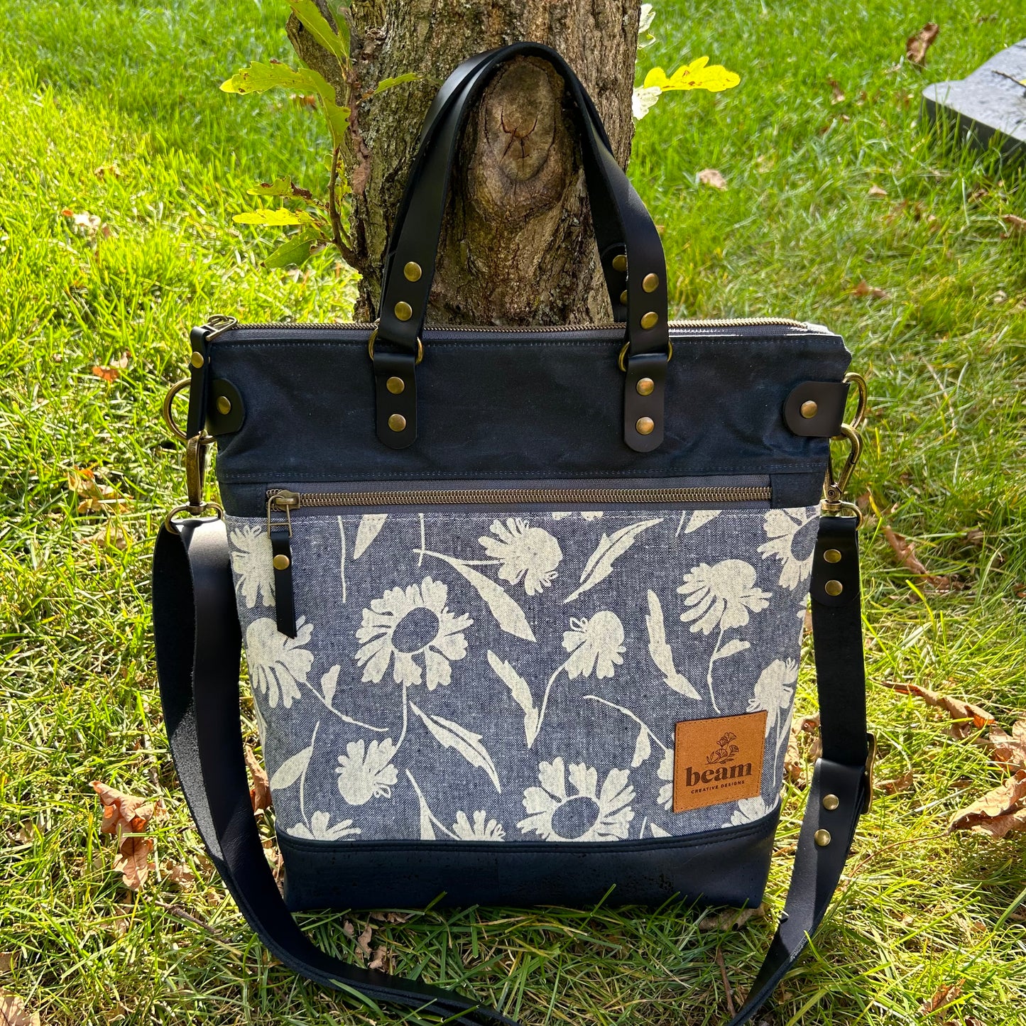 Aberdeen Tote - Denim Floral