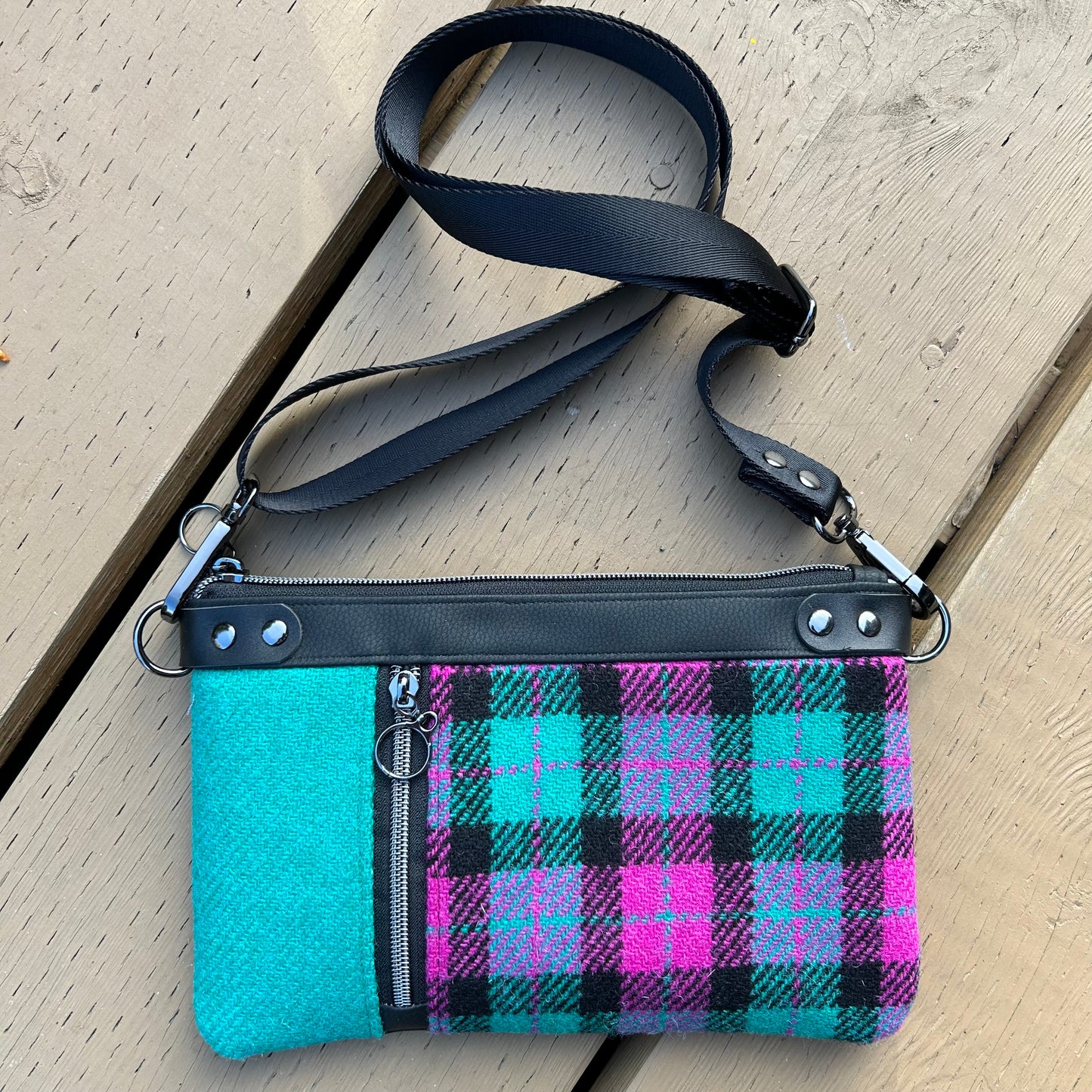 Zippy Crossbody Bag - Vivid Plaid