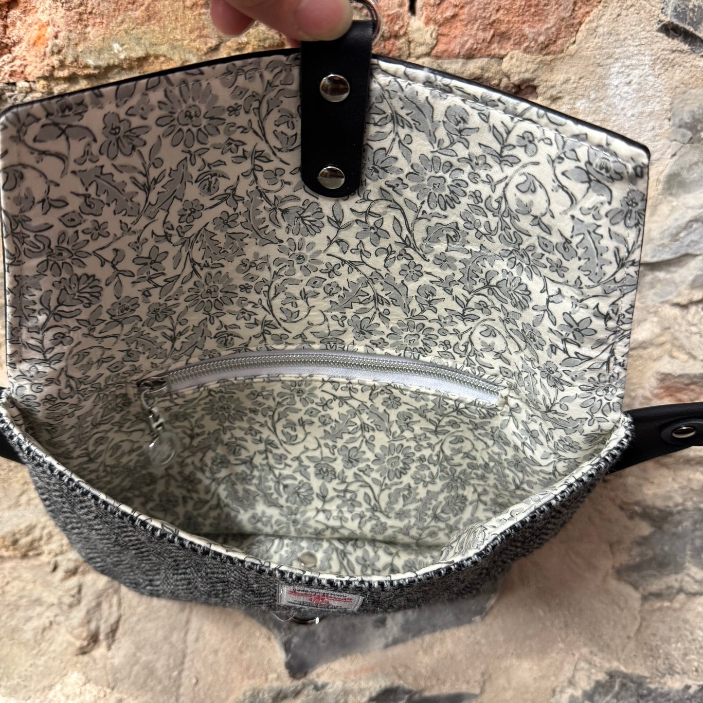 Haralson Crossbody Bag - Nickel Herringbone