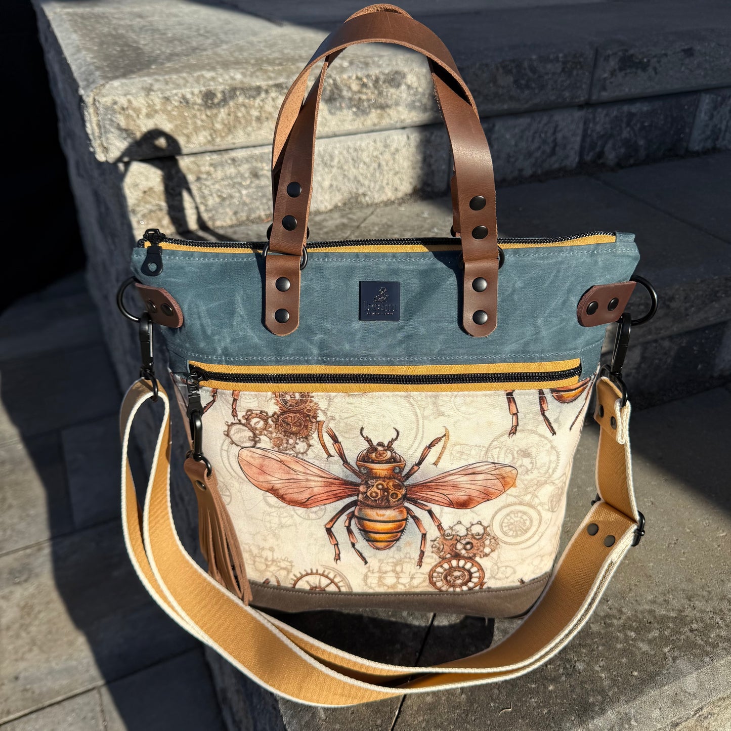 Aberdeen Tote - Steampunk Bees