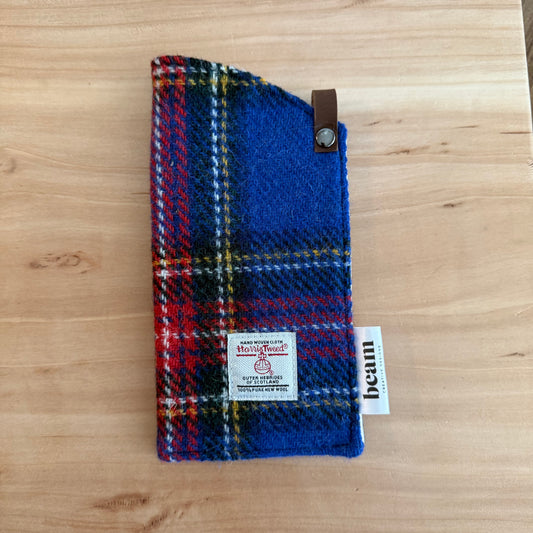 Glasses Case - Blue Tartan