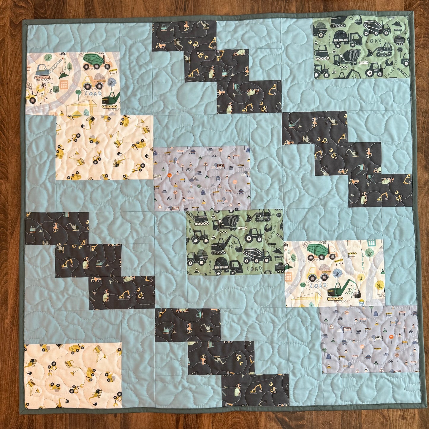 Baby Quilt - Time to Build