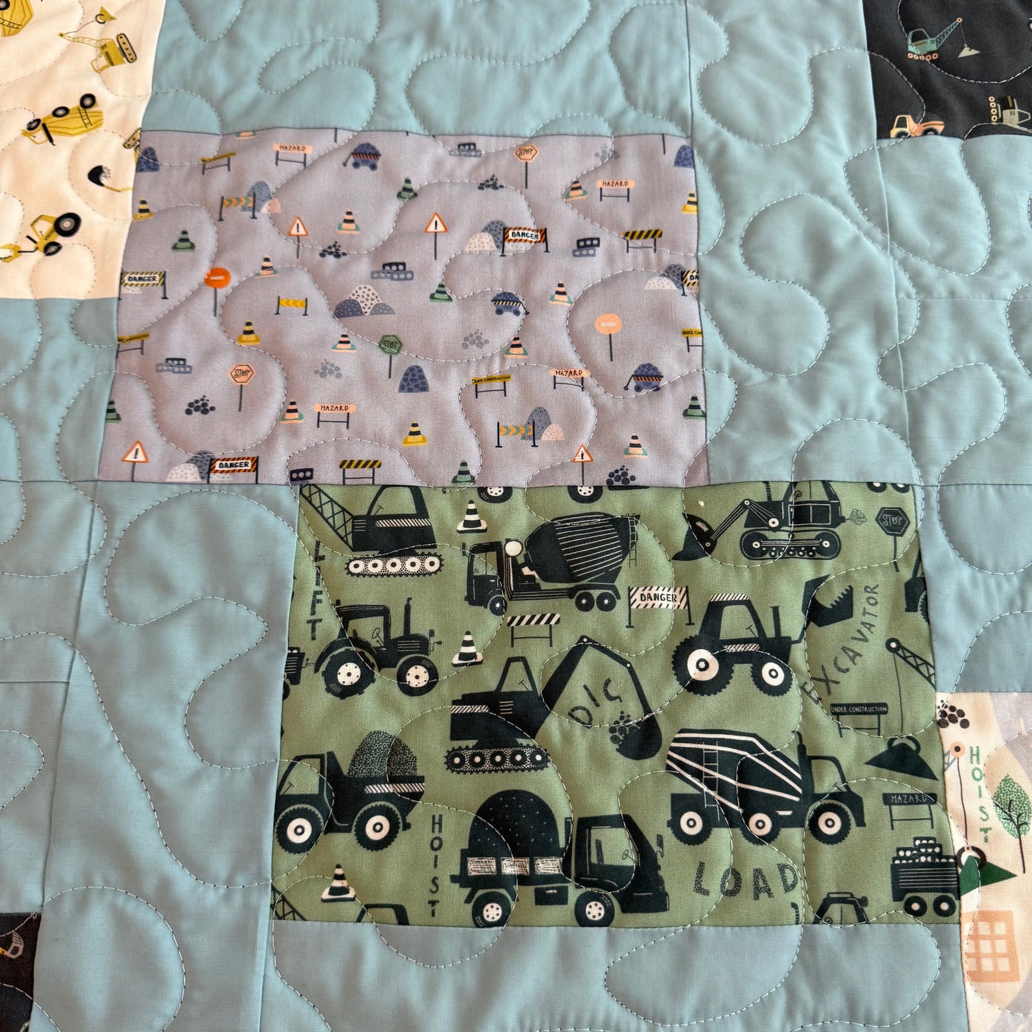 Baby Quilt - Time to Build