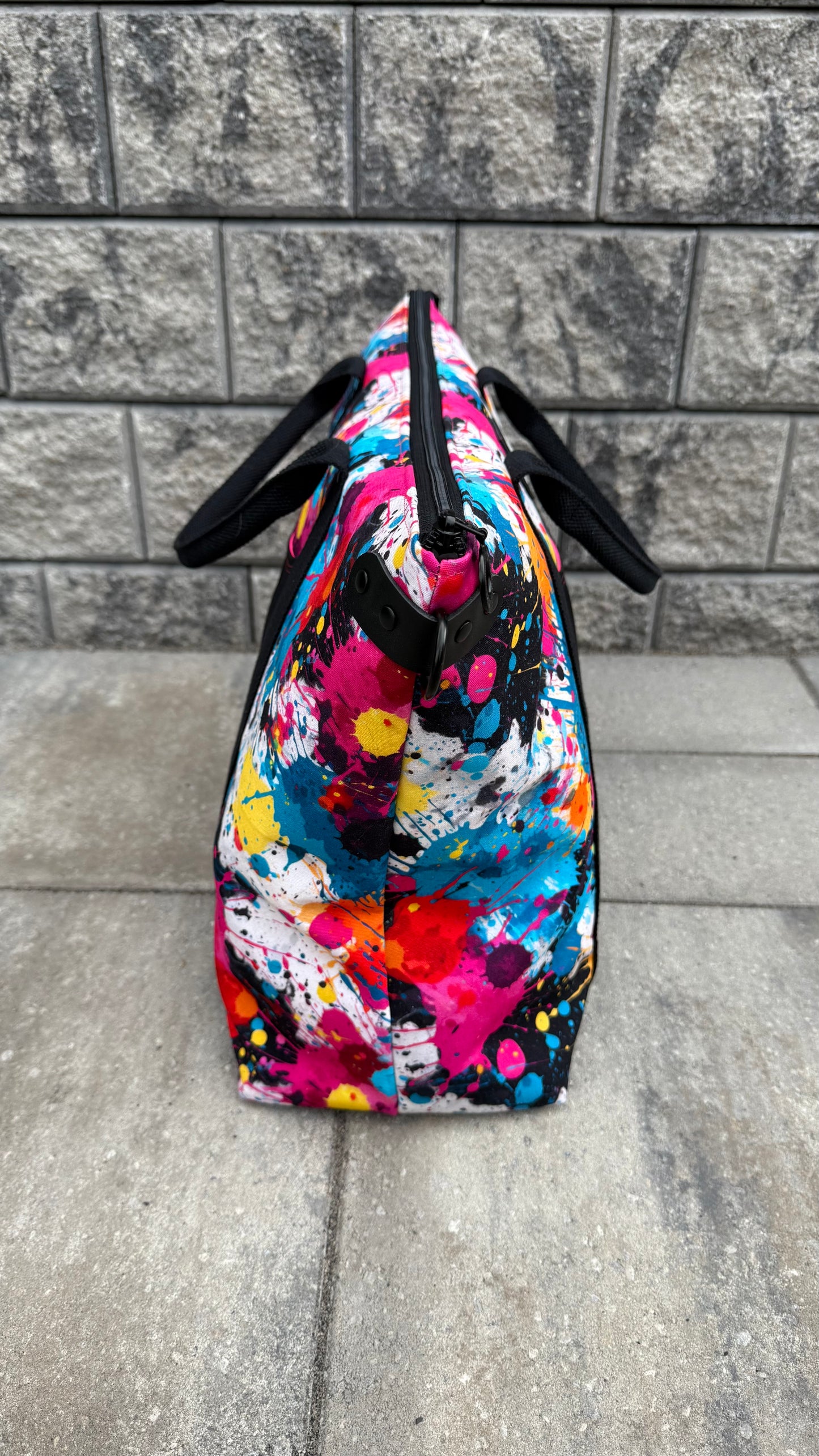 Oxbow Tote, Weekender Bag - Paint Splatter