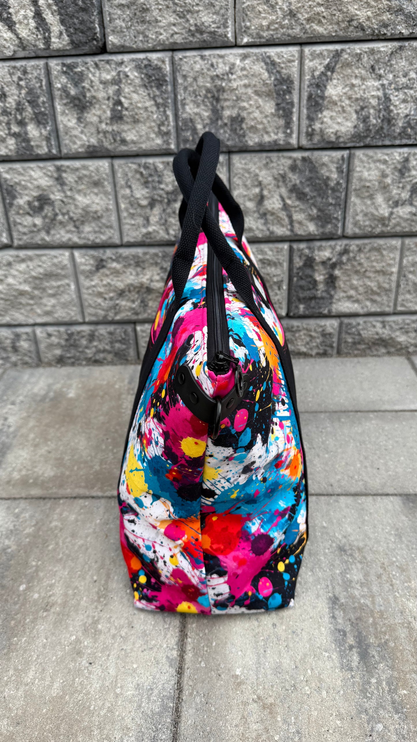 Oxbow Tote, Weekender Bag - Paint Splatter
