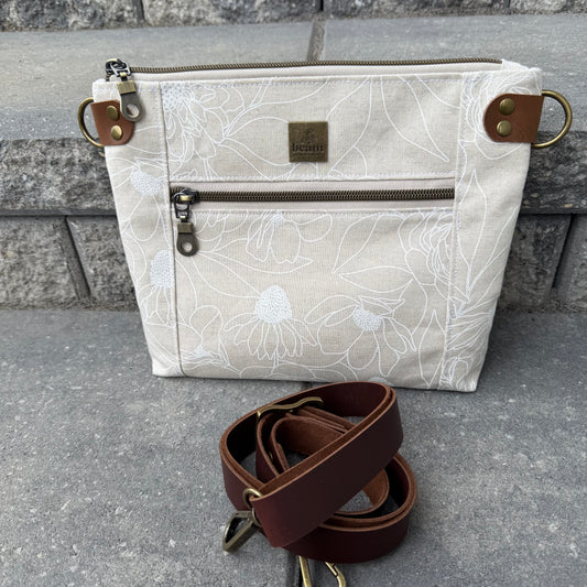 Cambridge Crossbody Bag - Cream Floral