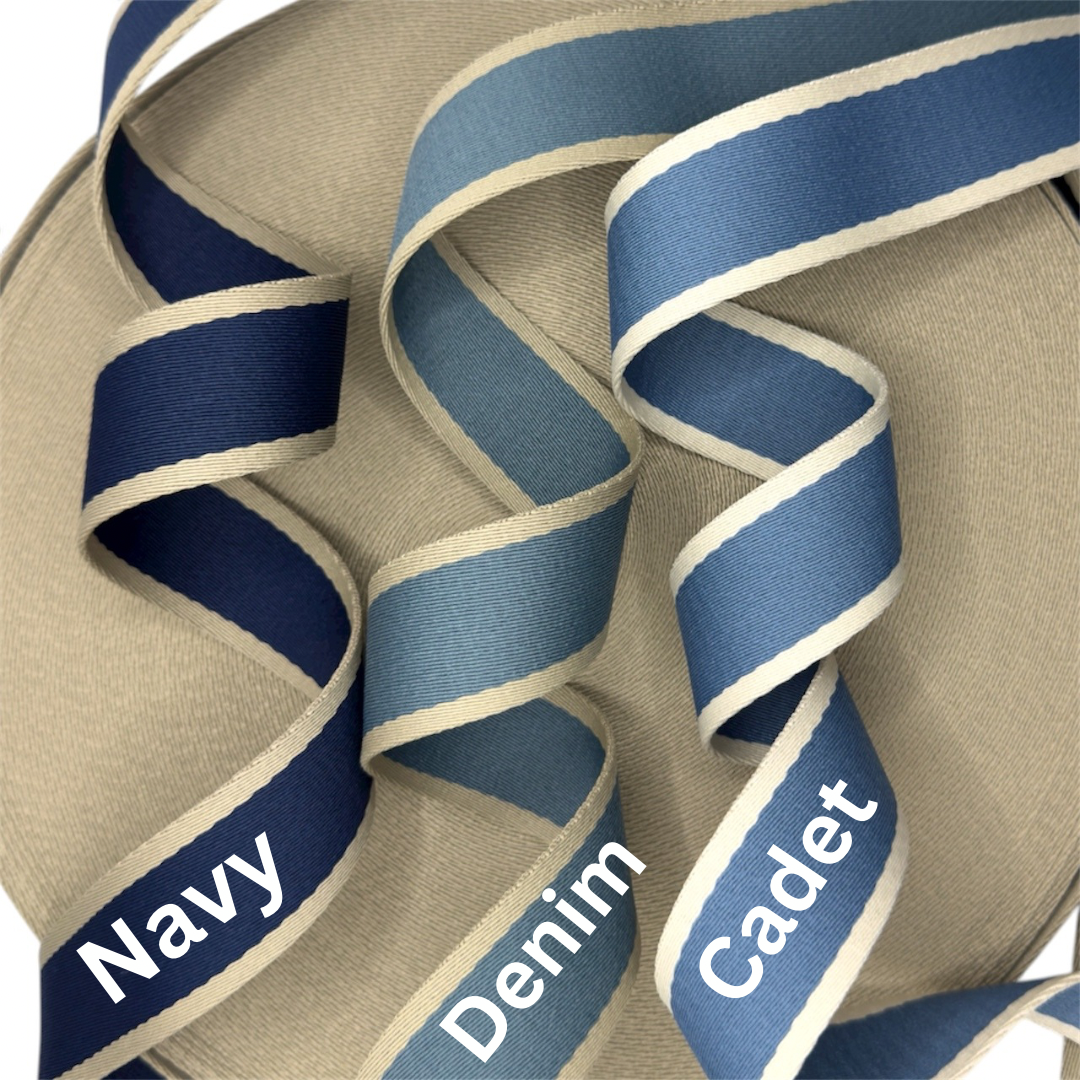 Denim Striped Polyester Webbing