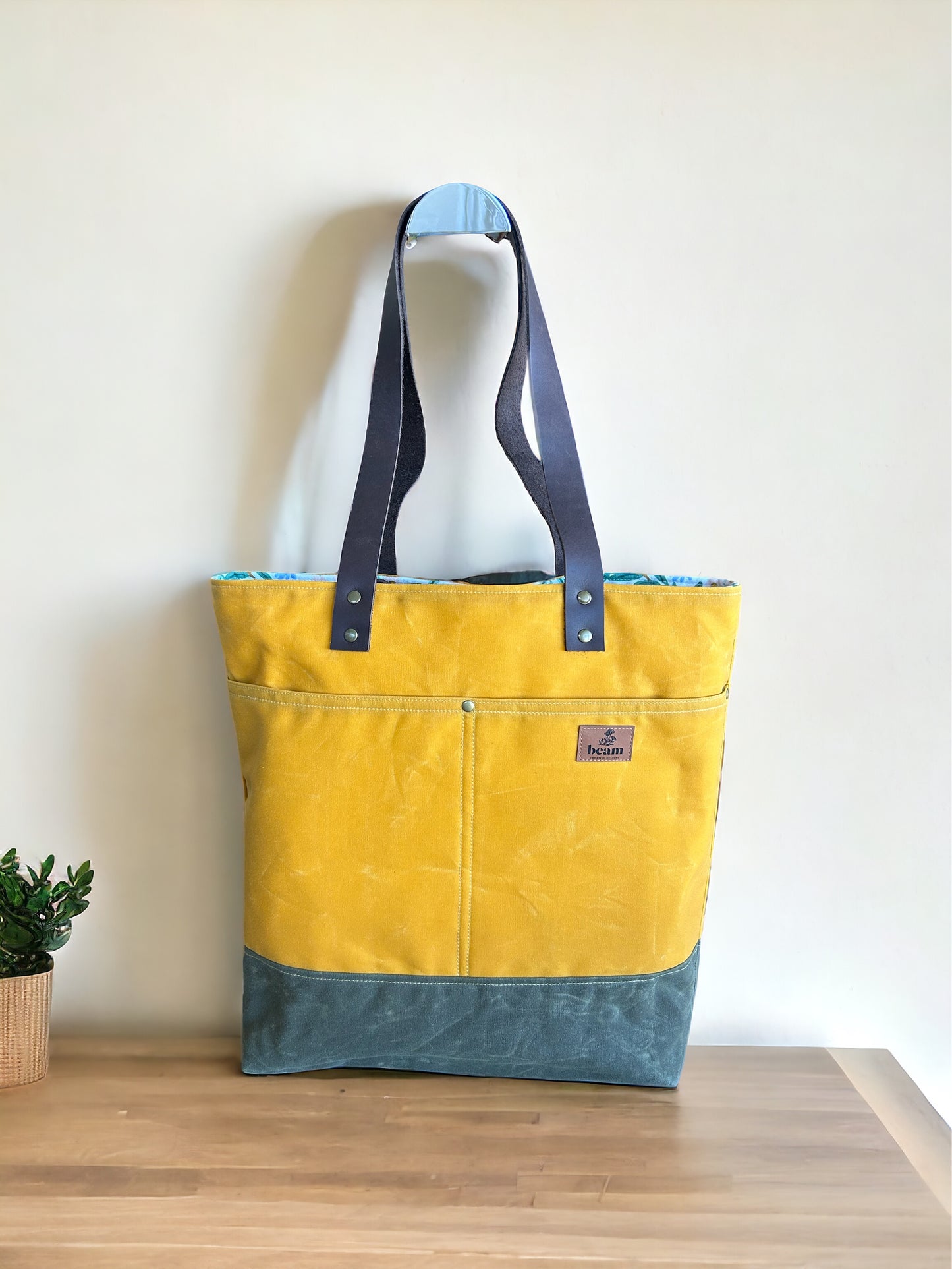 Wool + Wax Tote - Almost Perfect Sunshine