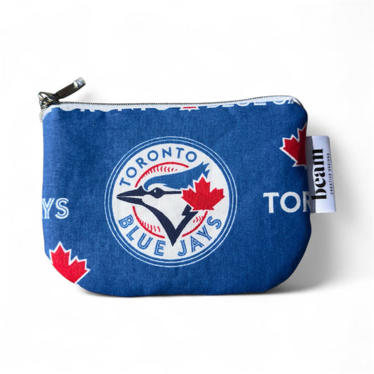 Pochette Sweet Little Coin - Motif floral bleu