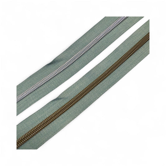 Irish Mint Denim - #5 Zipper Tape