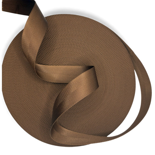 Mocha Nylon Webbing