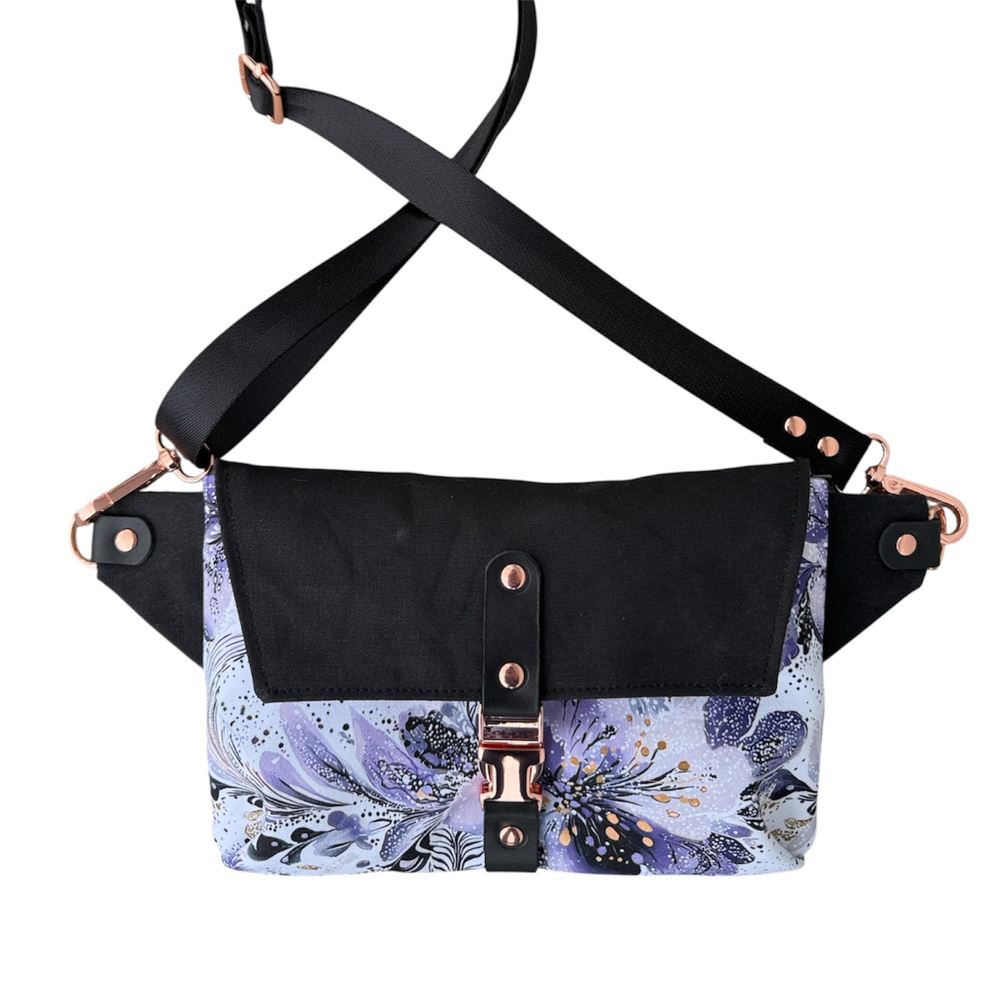 Haralson Crossbody Bag - Purple Floral