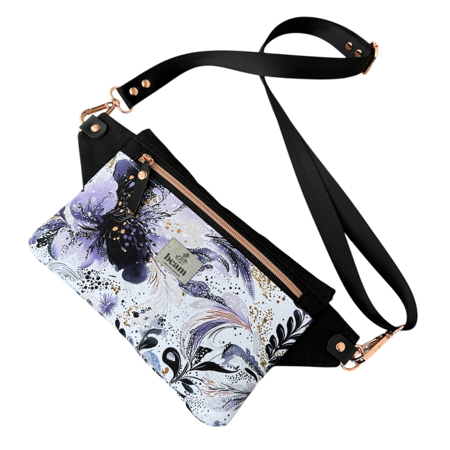 Haralson Crossbody Bag - Purple Floral