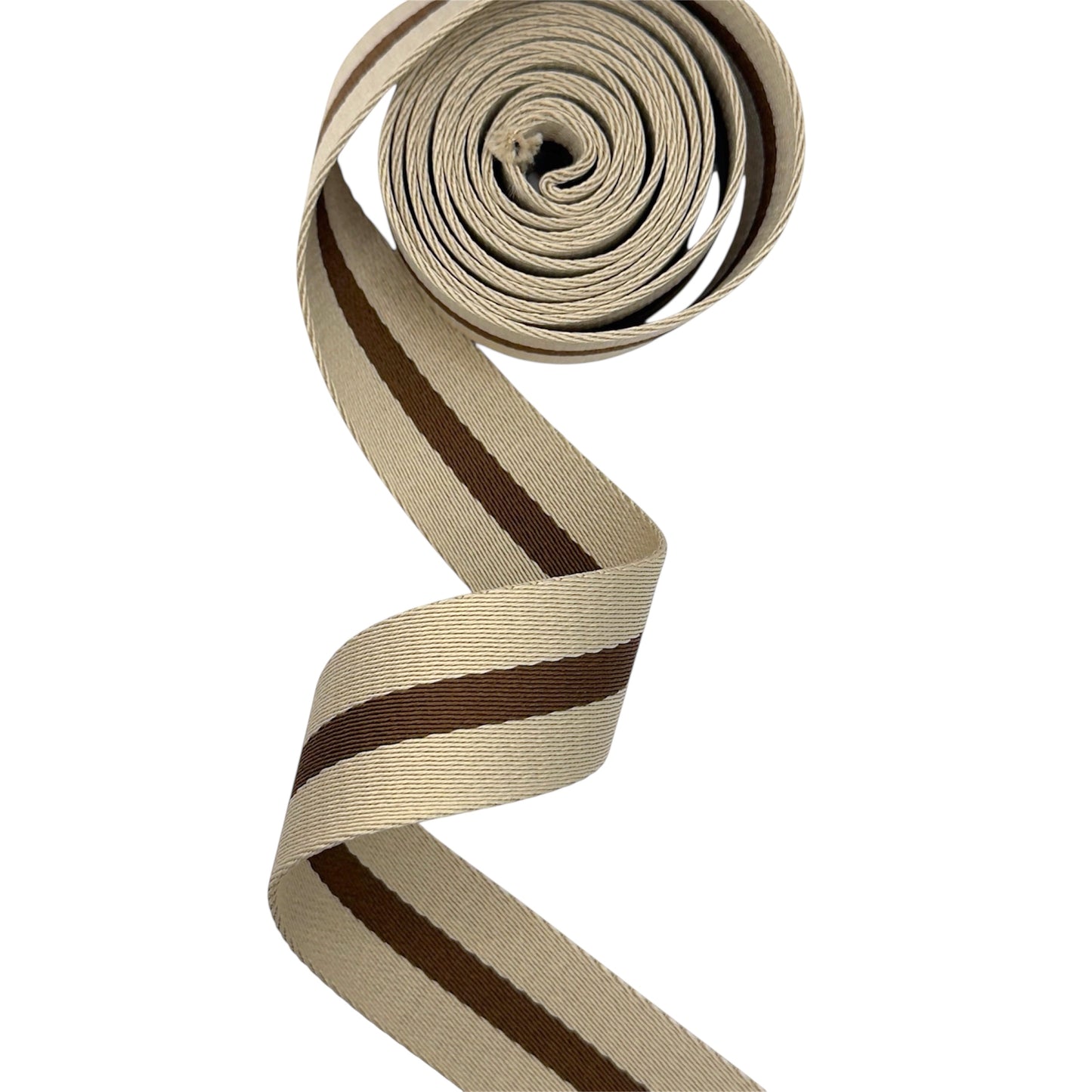 Uncle John Webbing - Almost Cream & Brown