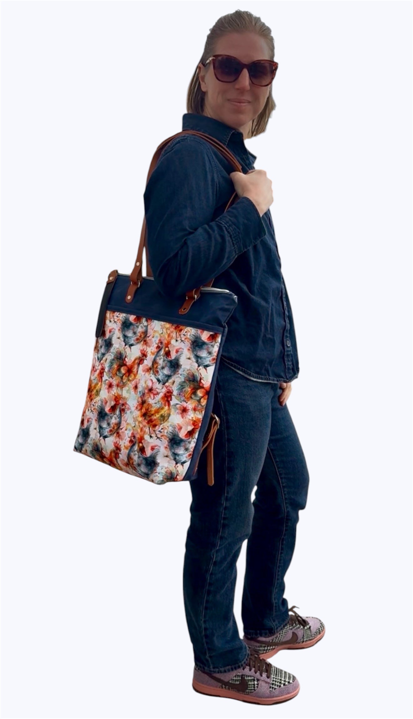 Vibrant Rooster Convertible Tote/Backpack
