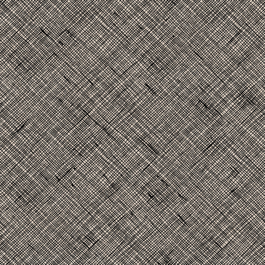 Memento Canvas - Crosshatch Lines in Black