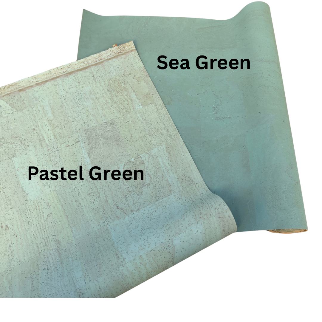Cork Fabric - Sea Green