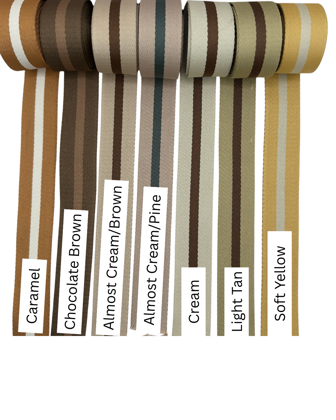 Uncle John Webbing - Almost Cream & Pine